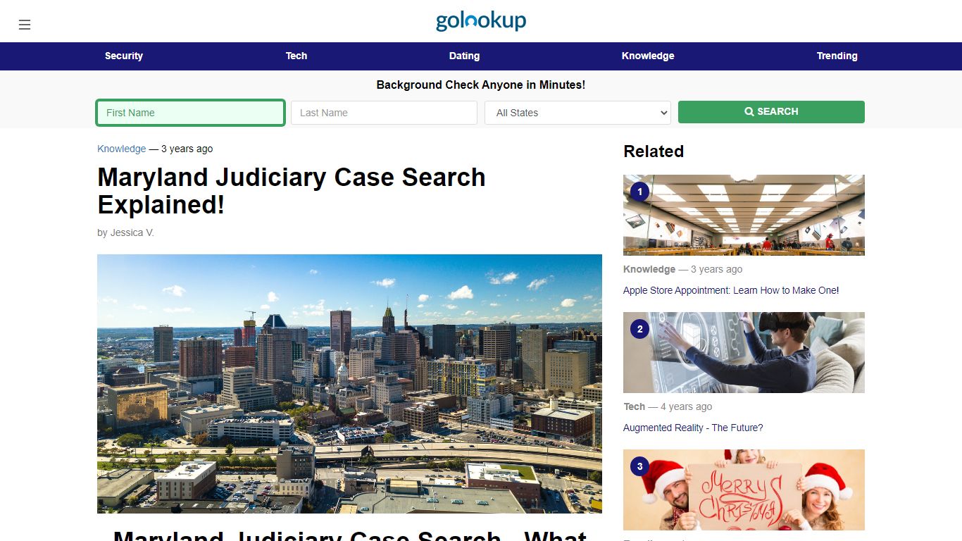 Maryland Judiciary Case Search, Maryland Case Search - GoLookUp